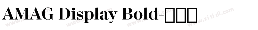 AMAG Display Bold字体转换